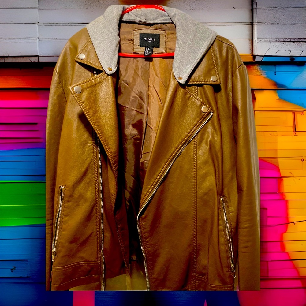 Men’s Faux Leather Jacket (Large) F21